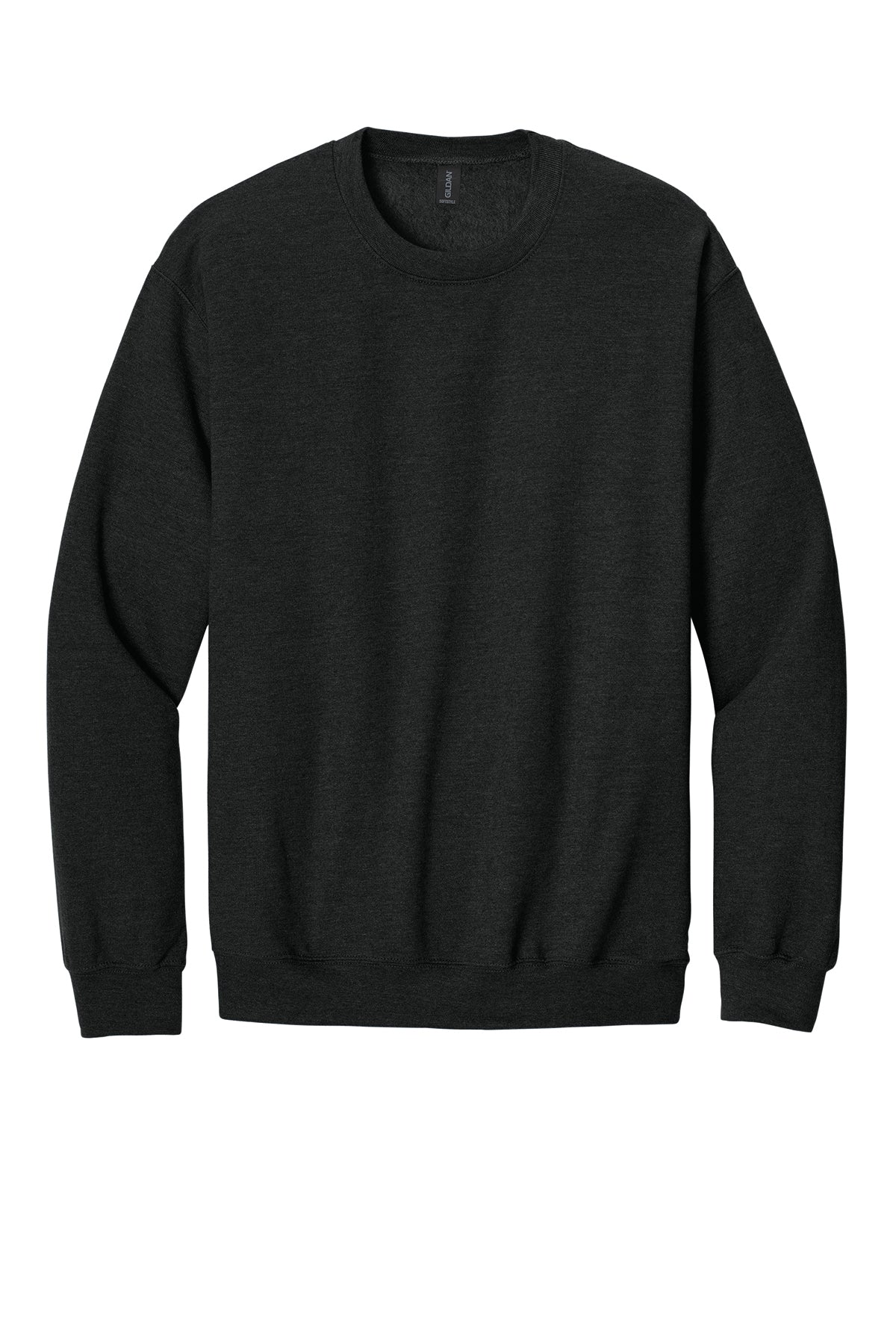Gildan Softstyle SF000 Crewneck Sweatshirt, Heather Black