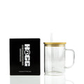 Custom Sublimated Clear Glass Mug - 17oz