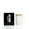 Custom Sublimated Matte Glass Mug - 17oz