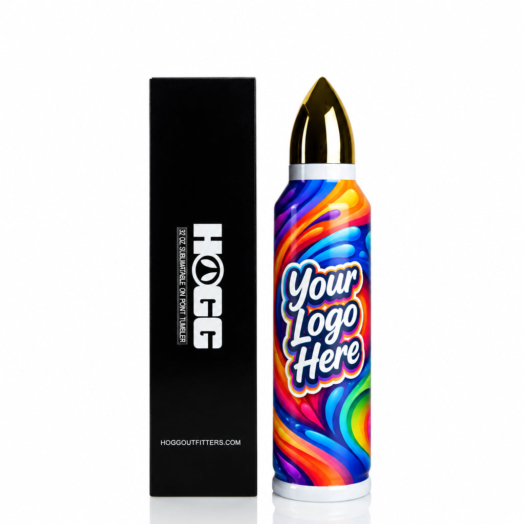 32oz sublimated bullet tumbler - White