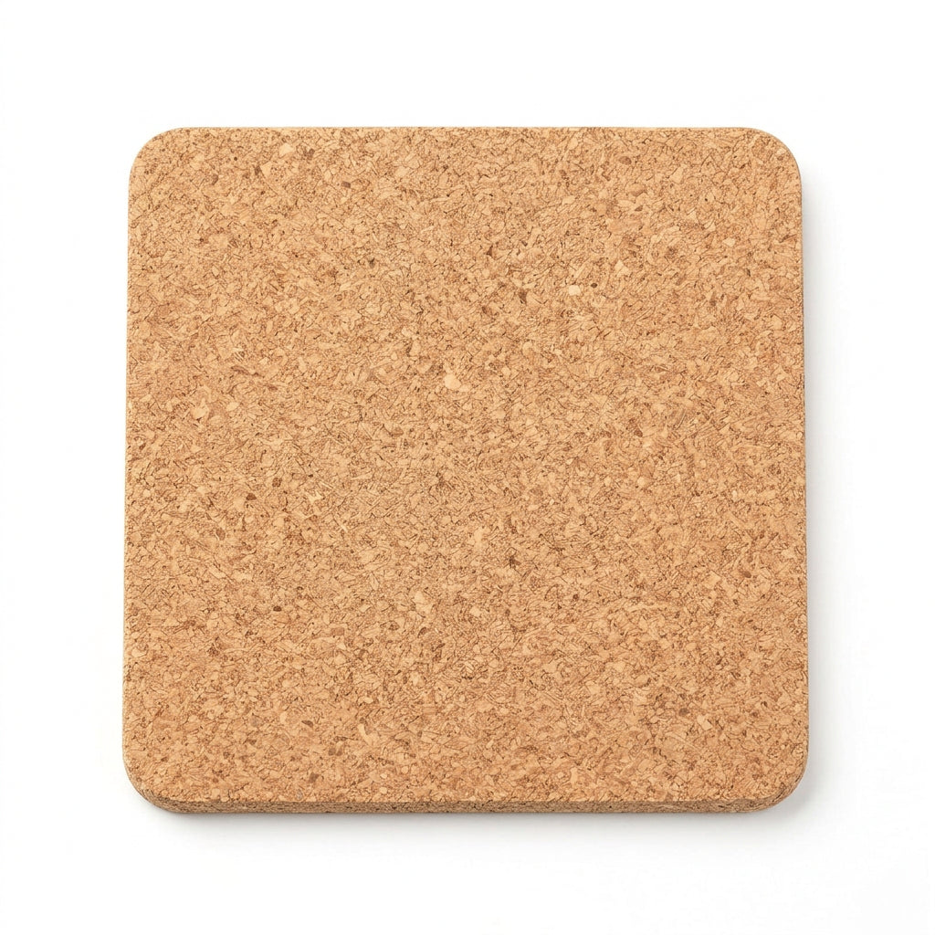 Custom Laser Engraved Cork Coaster (Circle and Square)