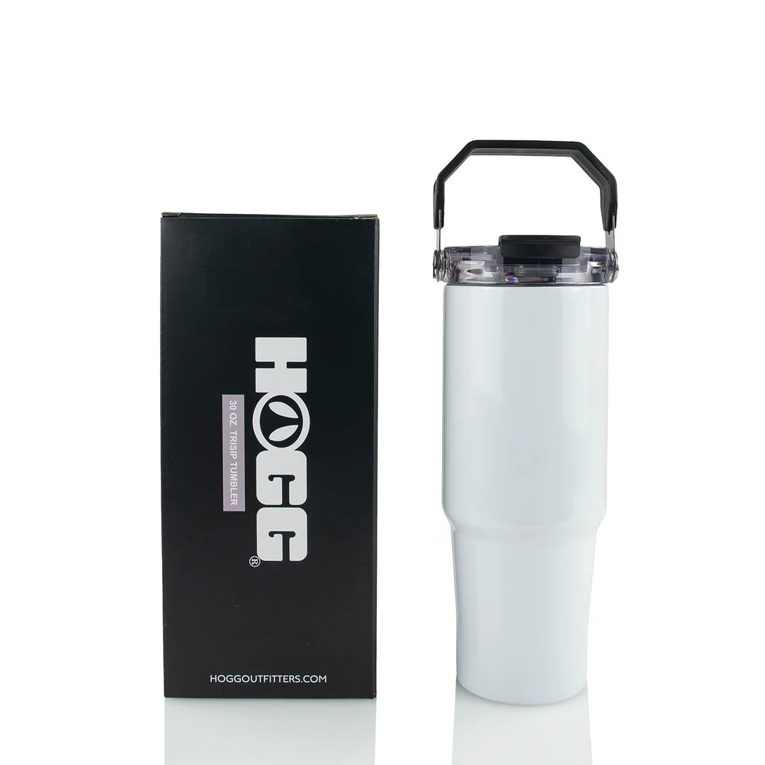 Custom Sublimated Tumbler with 3-Way Sip Lid - 30oz