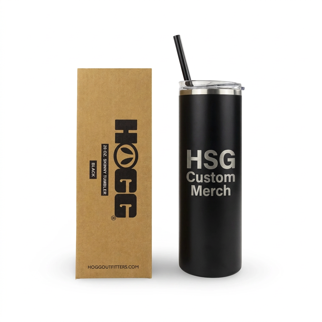 Custom Powder Coated Skinny Tumbler - 20oz